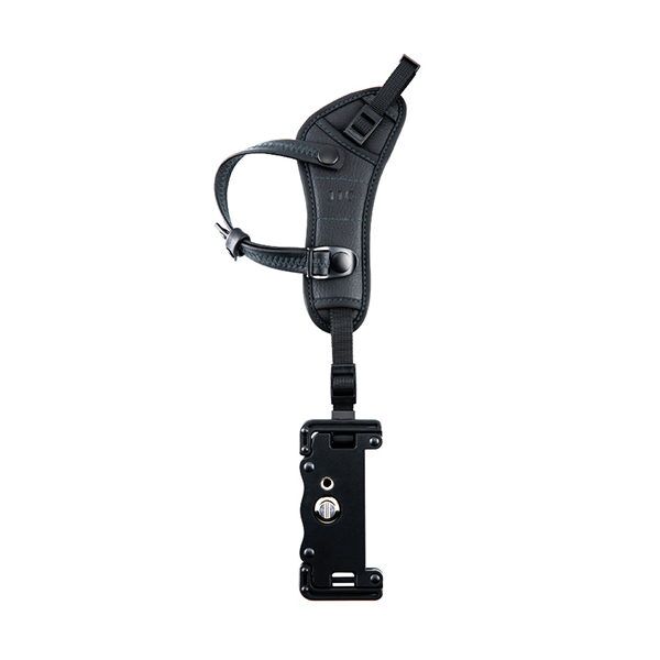 JJC HS PRO1P Hand Grip Strap (incl Quick Release U Plate voor Video) Zwart 