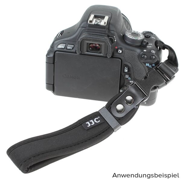 JJC Neopren-Handgelenkschlaufe für DSLRs und spiegellose Kameras  schwarz