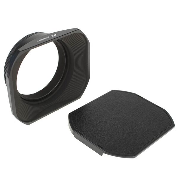 JJC Rechteck-Gegenlichtblende inkl. 49-mm-Adapter und Schutzdeckel - für Fuji X100F, X100T, X100S, X100, X70  schwarz