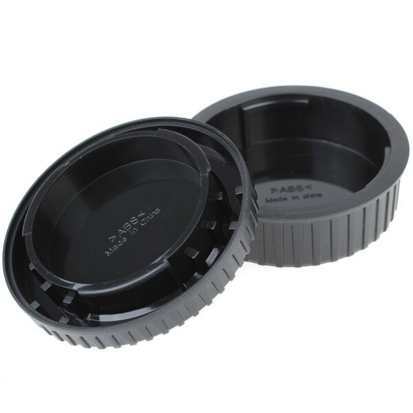 JJC Set mit Gehäusedeckel und Objektivrückdeckel  für Nikon F