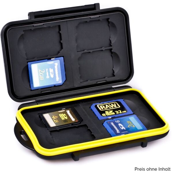 JJC Speicherkartenetui für 8x SD-Karte - stoß- und wasserfest 