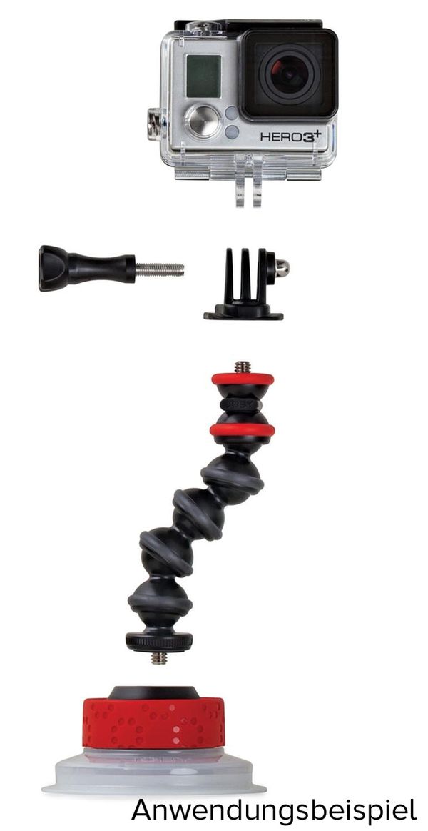 Joby Suction Cup & GorillaPod Arm (Black-Red) 