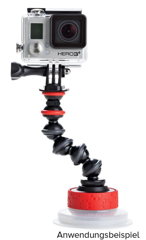 Joby Suction Cup & GorillaPod Arm (Black-Red) 