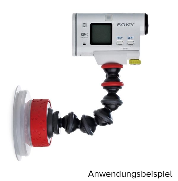 Joby Suction Cup & GorillaPod Arm (Black-Red) 