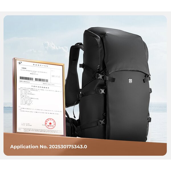 K&F Concept Backpack 40L Foto-Rucksack  schwarz