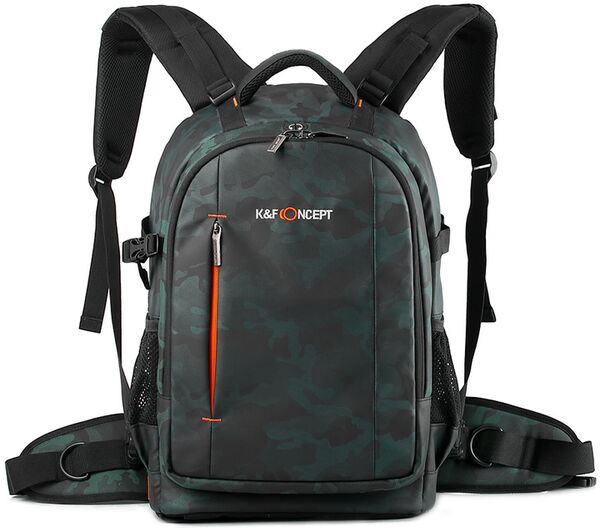 K&F Concept Backpack KF13.119 Large 31x24x46cm - Black/Green 