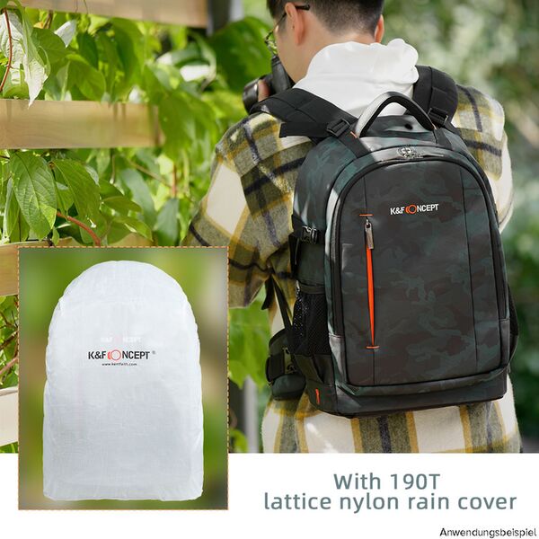 K&F Concept Backpack KF13.119 Large 31x24x46cm - Black/Green 