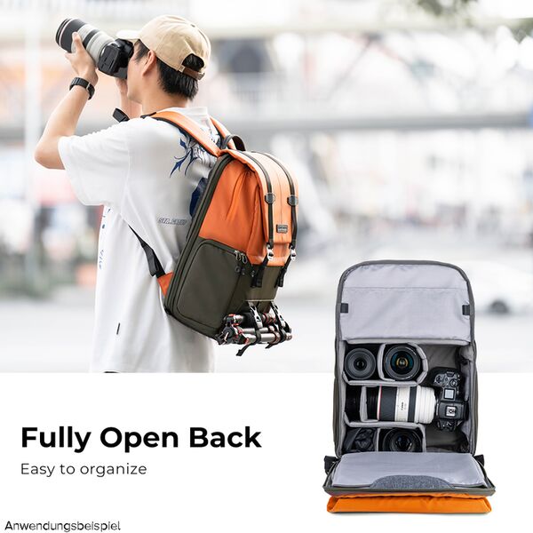 K&F Concept Beta Backpack 20l Fotorucksack  orange