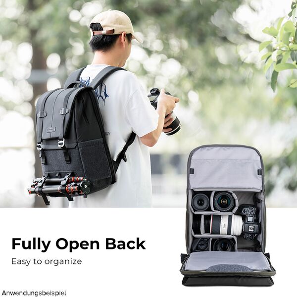 K&F Concept Beta Backpack 20l Fotorucksack  Schwarz - grau