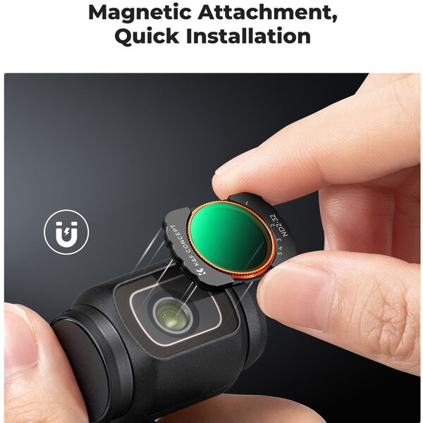 K&F Concept CPL + ND2-32 + Black Mist Filters Osmo Pocket 3 