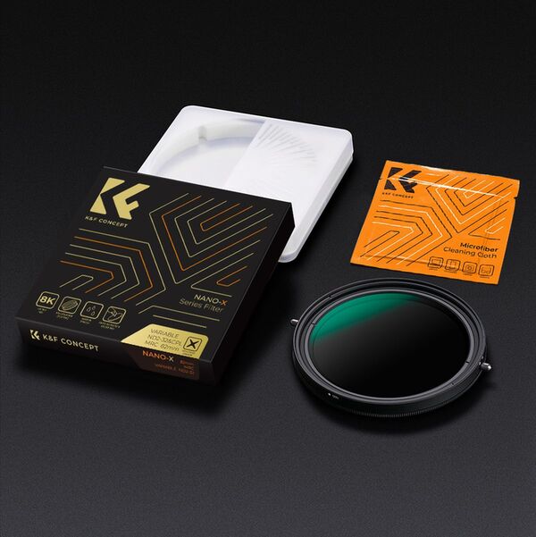 K&F Concept CPL + Variabel ND Filter - Nano X  ND2-ND32 82mm