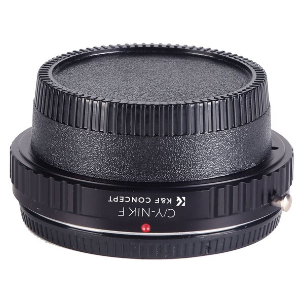 K&F Concept Lens Adapter Contax Yashica  Nikon F (mit Glas)