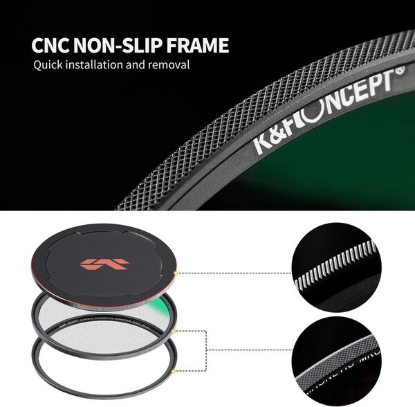 K&F Concept Magnetic Filter Nano X  67mm 1/4 Black Mist