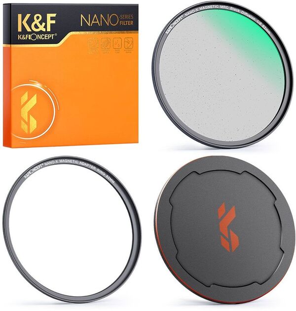K&F Concept Magnetic Filter Nano X  77mm 1/8 Black Mist