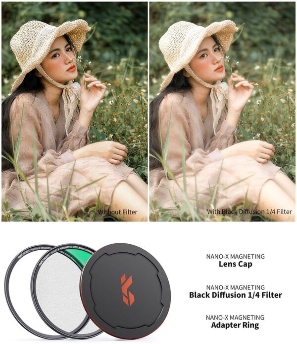 K&F Concept Magnetic Filter Nano X  82mm 1/4 Black Mist