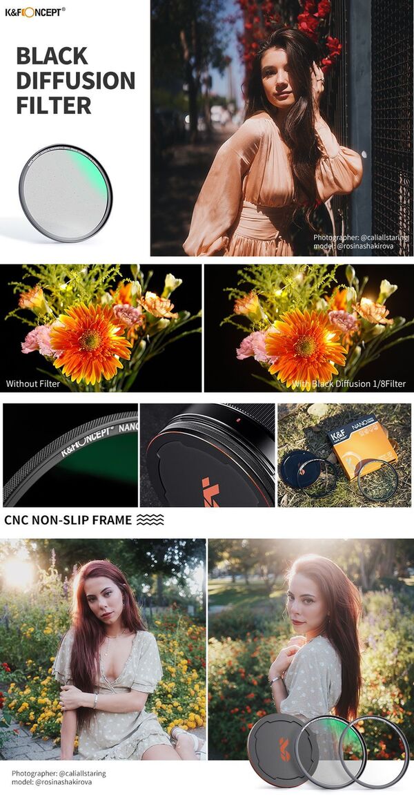 K&F Concept Magnetic Filter Nano X  82mm 1/8 Black Mist