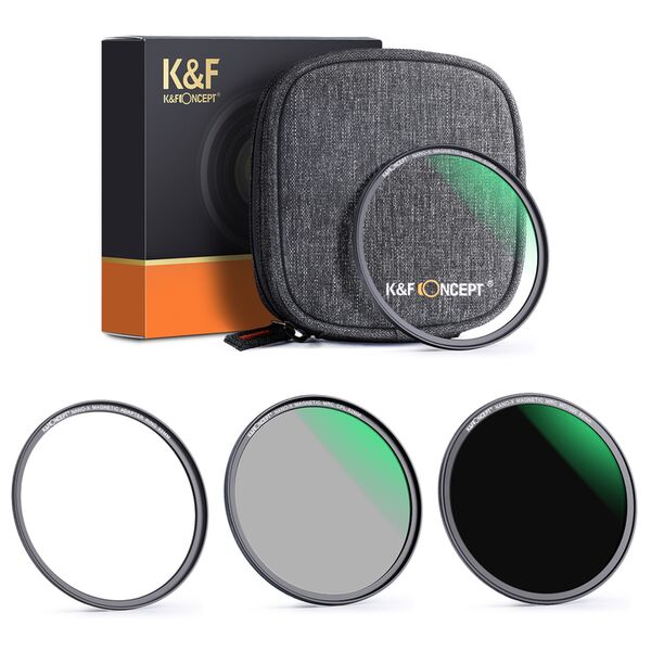K&F Concept Magnetic Lensfilter-Kit CPL-ND-UV  72mm