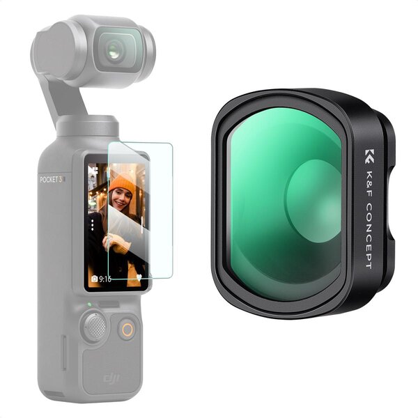 K&F Concept Magnetischer Close up Filter für DJI Osmo Pocket 3, 10X Vergrößerung Makrofilter 