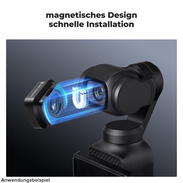 K&F Concept Magnetischer Close up Filter für DJI Osmo Pocket 3, 10X Vergrößerung Makrofilter 
