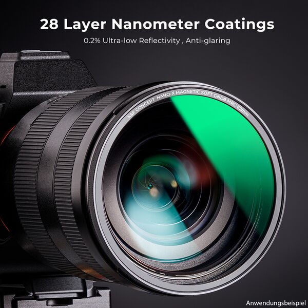 K&F Concept Magnetisches Kit CPL / ND8 / ND64 / ND1000 / 1/8 Black Mist  72mm