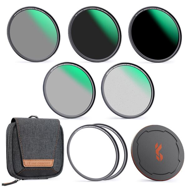K&F Concept Magnetisches Kit CPL / ND8 / ND64 / ND1000 / 1/8 Black Mist  77mm