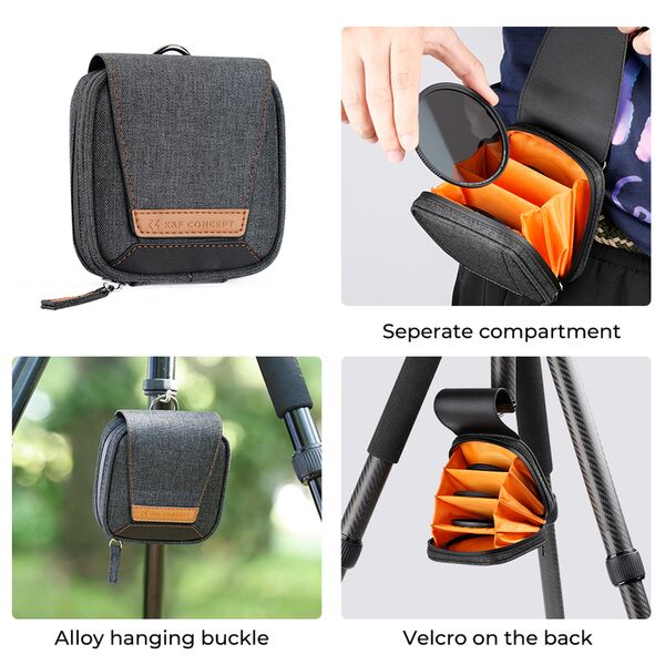 K&F Concept Magnetisches Kit CPL / ND8 / ND64 / ND1000 / 1/8 Black Mist  77mm