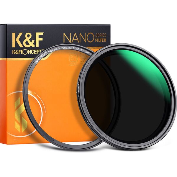 K&F Concept Variabel ND Filter ND8-128 Nano X magnetisch  62mm