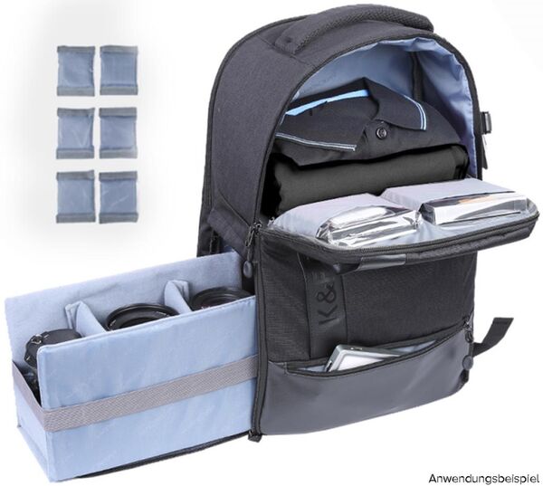 K&F Concept Rucksack KF13.044V8 Med  Schwarz