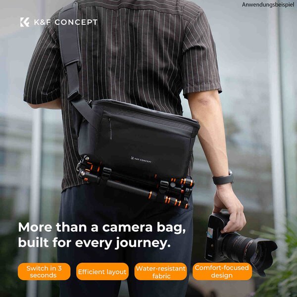 K&F Concept Sling Bag  schwarz