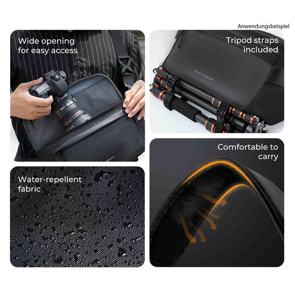 K&F Concept Sling Bag  schwarz