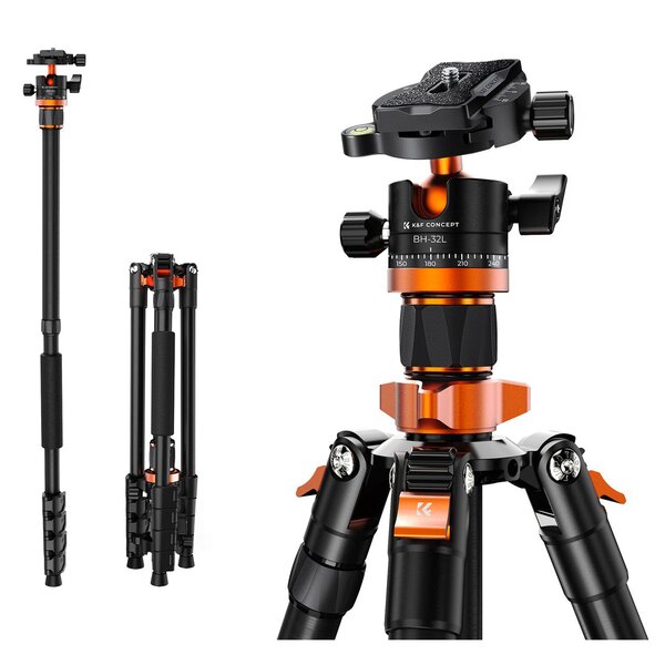 K&F Concept Stativ Extra Hoch K255A7 230cm mit Einbeinstativ 