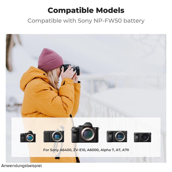 K&F Concept Triple-Akku-Ladegerät  NP-FW50 