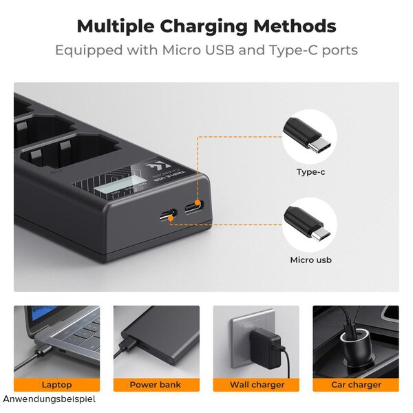K&F Concept Triple-Akku-Ladegerät  NP-FZ100