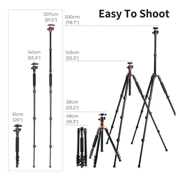 K&F Concept Tripod  K234A6