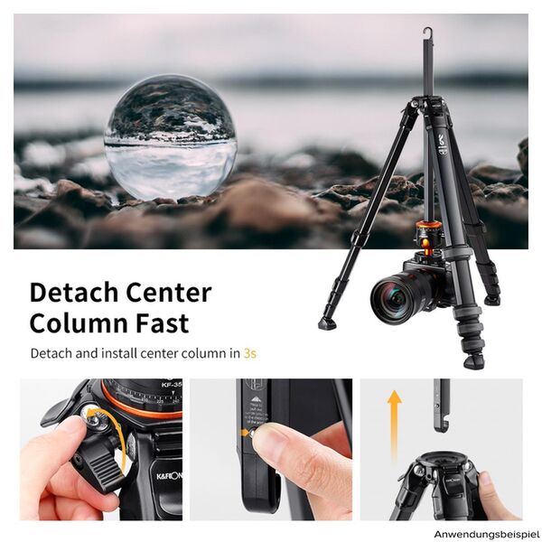 K&F Concept Tripod  M1+BH-35L