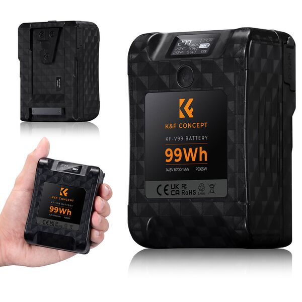 K&F Concept V-Mount Akku KF-V99 - 99WH 6700mAh PD65W 