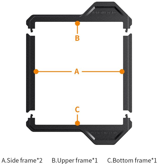 K&F Concept X-Pro Frame For 100x100mm Filters - 2 Pieces 