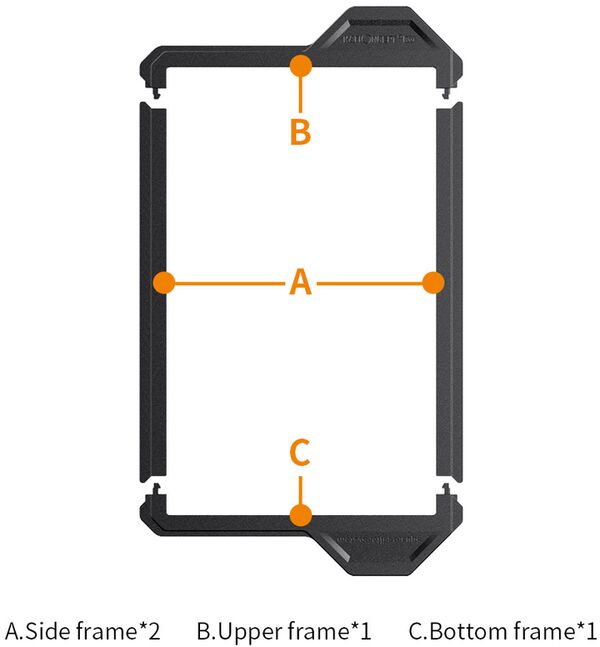 K&F Concept X-Pro Frame For 100x150mm Filters - 2 Pieces 