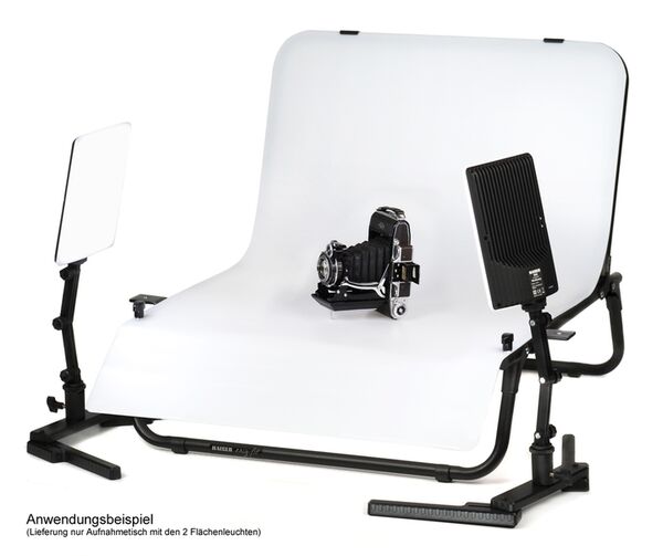 Kaiser Aufnahme-Set „easy-fit LED“ bestehend aus Aufnahmetisch „easy-fit“ (5845) und 2 x Desktop-Leuchte LED (5850) 