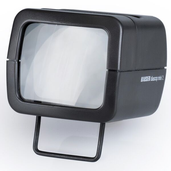 Kaiser Dia-Betrachter diascop mini 2 mit 2-fach vergrössernder Linse. 