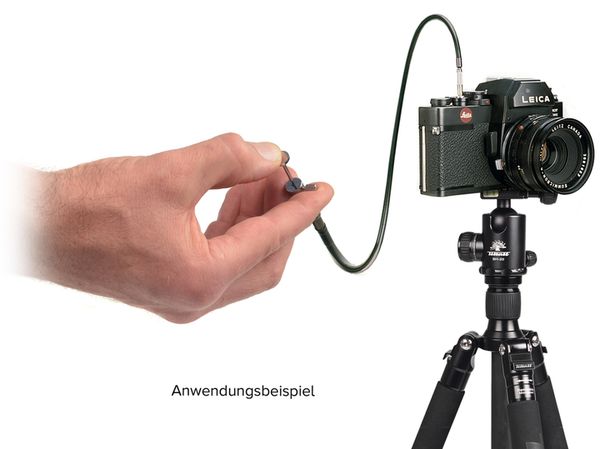 Kaiser Drahtauslöser mit Feststellschraube, Länge: 30 cm 