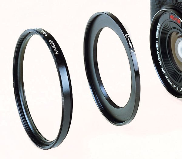 Kaiser Filter-Adapterring, schwarz  52 mm 40,5 mm