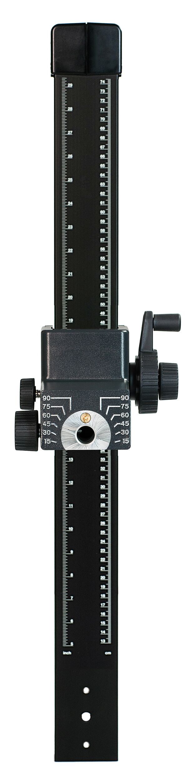 Kaiser Führungssäule mit Haltearm, Gewichtsausgleich, Zahnstange und Feintrieb  80 cm