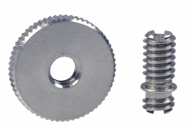 Kaiser Gewindeadapter 1/4 Zoll / 1/4 Zoll mit Kontermutter 