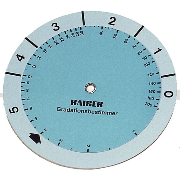 Kaiser Gradationsbestimmer (Rechenscheibe) 
