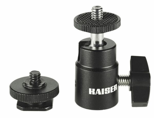 Kaiser Kugelgelenk HS, mit Aufsteckfuß und Stativgewinde 1/4 Zoll 