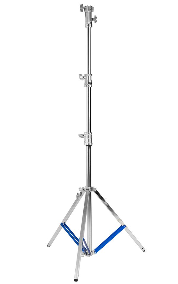 Kaiser Leuchtenstativ LS-300-HD Einstellhöhe ca. 137 bis 320 cm silbern ein Bein nivellierbar 