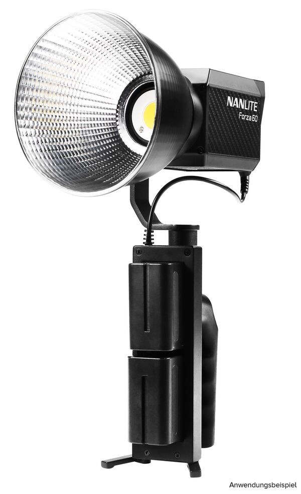 Nanlite  Akku-Handgriff BH-FZ60, mit Aufnahme für 2 NP-F-Akkus, inkl Verbindungskabel 