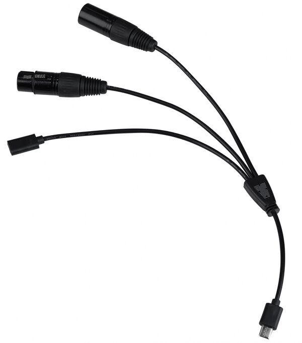 Nanlite  DMX-Splitterkabel CB-DMX-USBC-1/3, für PavoBulb 10C und PavoTube T8-7X 