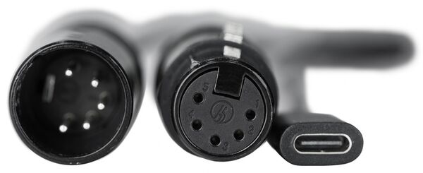 Nanlite  DMX-Splitterkabel CB-DMX-USBC-1/3, für PavoBulb 10C und PavoTube T8-7X 